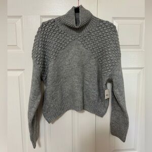 NWT Free People Turtleneck Sweater Grey Size Large